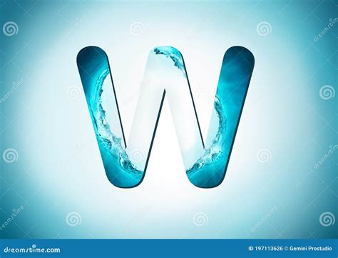 Letter Of Water Alphabet Alphabetic Water Letters Letter A To Z And 1