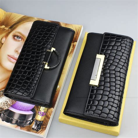 Large Capacity 3 Fold Women Wallet Long Genuine Leather Women Wallet