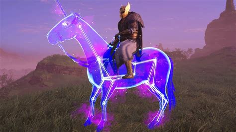 New Celestial Unicorn Mount Showcase Assassins Creed Valhalla Youtube