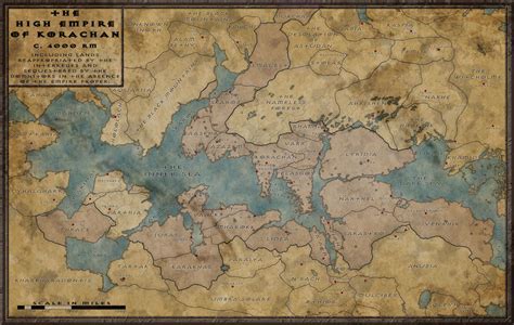 Map Of The High Empire Of Khorachan By Vorropohaiah Of The