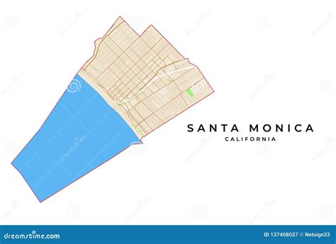 Santa Ana California City Map Usa Labelled Black Illustration Cartoon