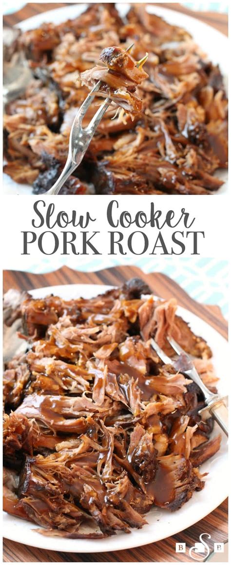 An easy recipe for a juicy oven baked boneless pork roast with a delightfully crispy skin. SLOW COOKER PORK ROAST - Butter with a Side of Bread