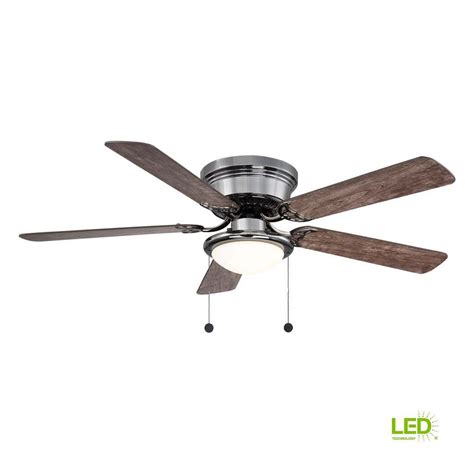 All at discount prices with free shipping. Hugger Ceiling Fan LED Gunmetal 52 in 5 Blades Pull Chain ...