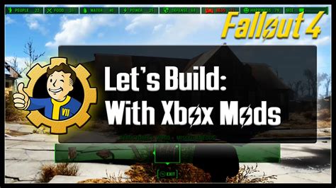 Fallout 4 Lets Build With Mods Xbox One Pt 1 Youtube