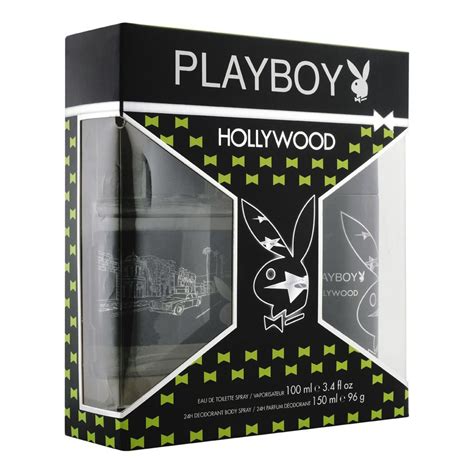 Order Playboy Hollywood Perfume Set Edt 100ml Deodorant Body Spray