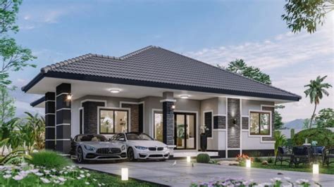Three Bedroom Bungalow With Impressive Exterior Pinoy House Designs