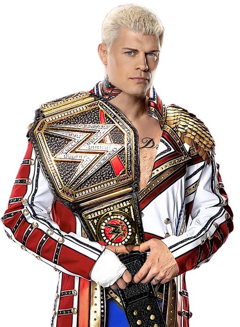 Cody Rhodes Wwe Champion Custom Png By Decentrenderz On Deviantart
