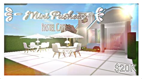 Mini Pusheen Pastel Cafe Bloxburg 20k Youtube