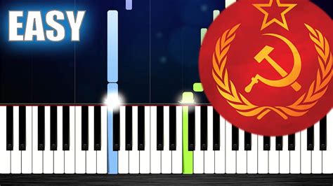 SOVIET ANTHEM EASY Piano Tutorial By PlutaX YouTube