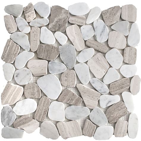 Interceramic River Rocks Mosaics Tile And Stone Colors