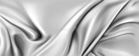 Abstract Background With Silver Silk Cloth Texture Stock Vector Illustration Of Wavy Curve