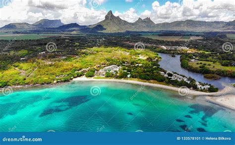 Mauritius Island Scenic Aerial View Stock Image Image Of Island