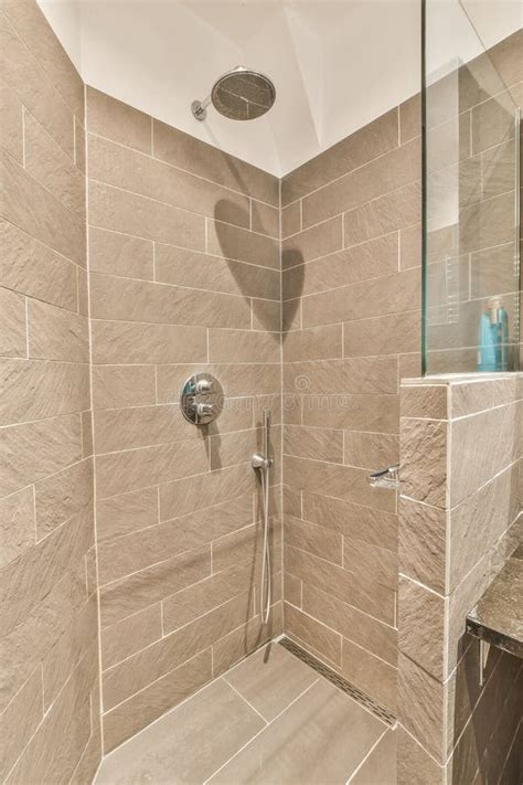 Modern Shower Stall Stock Photo Image Of Stylish Bathroom 225807426