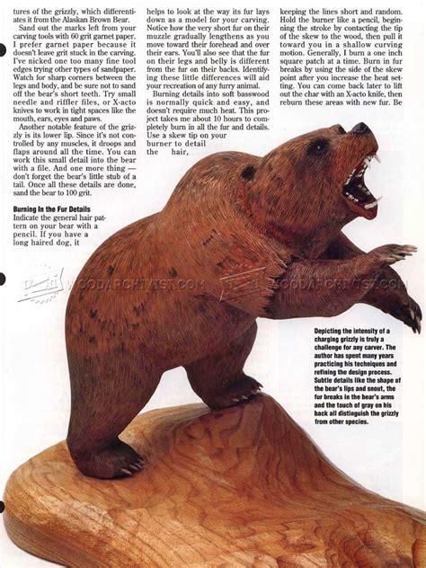 Carving Bear Wood Carving Patterns Woodarchivist