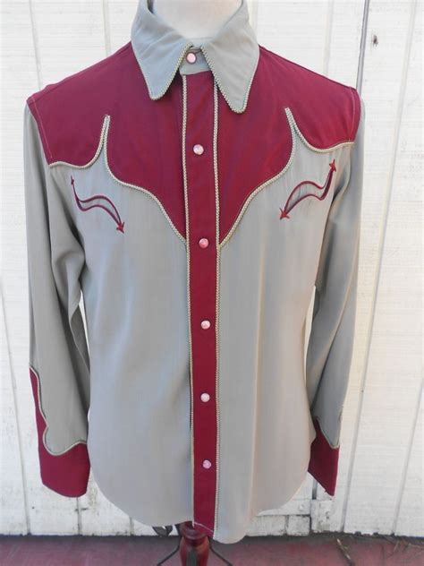 Incredible 1940s Vintage Westerner Western Cowboy Shirt Fantastic
