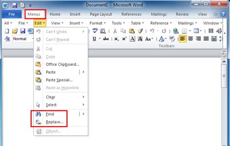 Where Is The Find And Replace In Microsoft Word 2007 2010 2013 2016