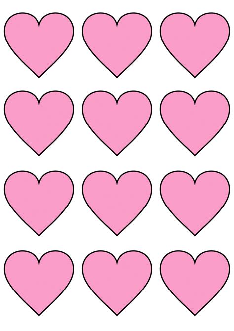 12 Free Printable Heart Templates Cut Outs Freebie Finding Mom Small