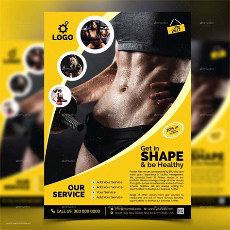 Free Fitness Gym Promotion Flyer Template Psd Stockps