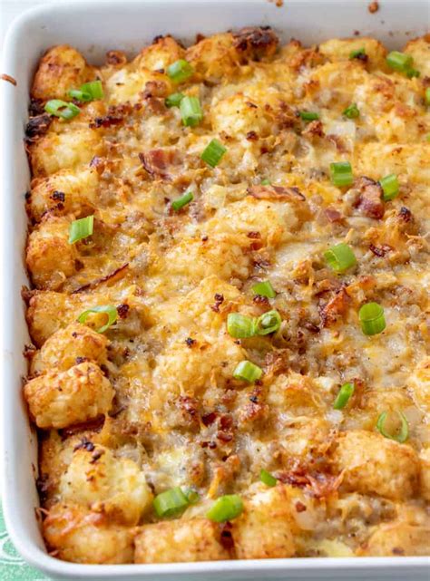 Tater Tot Breakfast Casserole A Hearty And Addicting Breakfast Dish