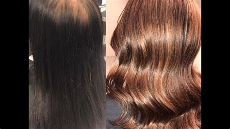 dye hair from black to chocolate brown hair youtube