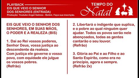 Eis Que Veio O Senhor Dos Senhores Cifra
