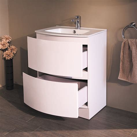 The premier cardinal minimalist wall mounted vanity unit and basin, 600mm wide, white is a popular bathroom vanity unit from the cardinal. Voss™ 620 Floor Mounted Vanity Drawer Unit and Basin