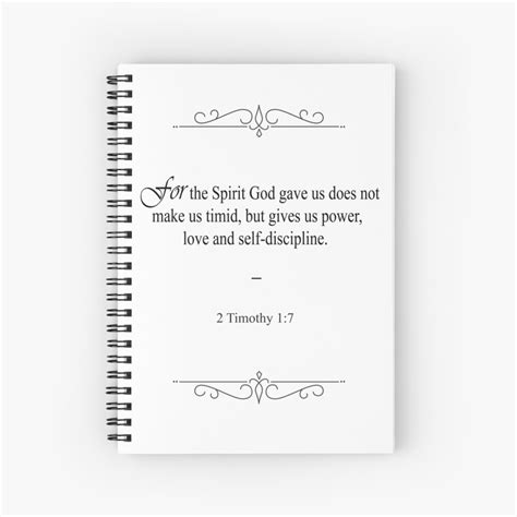 2 Timothy 17 Bible Verse Spiral Notebook For Sale By Ourlordslove