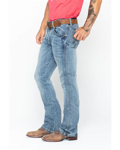 Wrangler Mens Retro Slim Fit Bootcut Jeans Sheplers