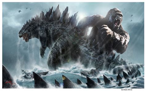 Movie / godzilla vs kong (1080x1920) mobile wallpaper. Godzilla Vs Kong Angry Sea by darkriddle1 on DeviantArt