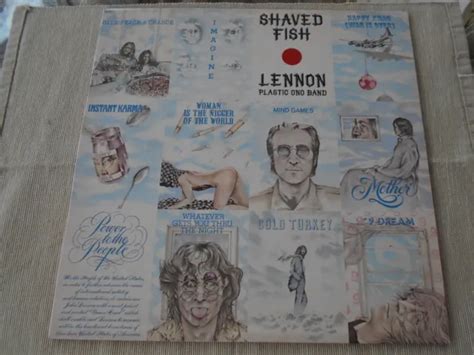 John Lennon Shaved Fish Greatest Hits 1975 Capitol Sw 3421 Rock Lp