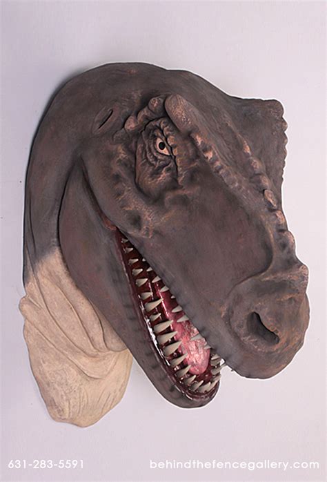 Dinosaur Head Tyrannosaurus Jumbo Wall Mount Jumbo Raptor Head Life