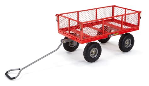 Gorilla Carts Gor800 Com Steel Utility Cart With Removable