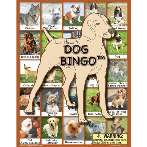 Educational Dog Bingo Game Dog Games Dogs Bingo