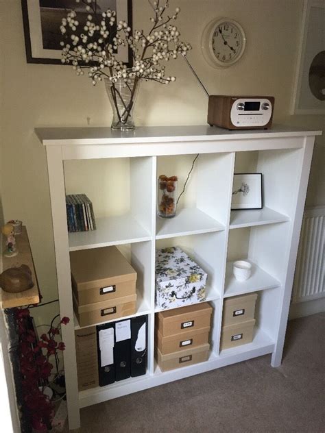 Beautiful Ikea Tomnas White Open Shelving Unit 116x127cm In Perfect
