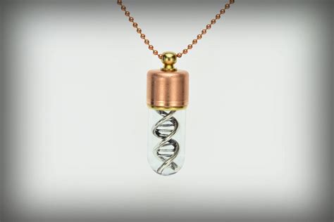 Handmade Dna Double Helix Necklace Pendant Dna от Nettotech