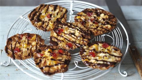 Cherry And Ginger Florentines Recipe Bbc Food