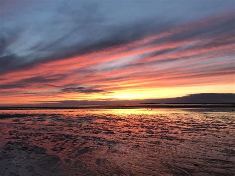 Sunset At Low Tide Over The Beaches Of Cape Cod Massachusetts 4032 X
