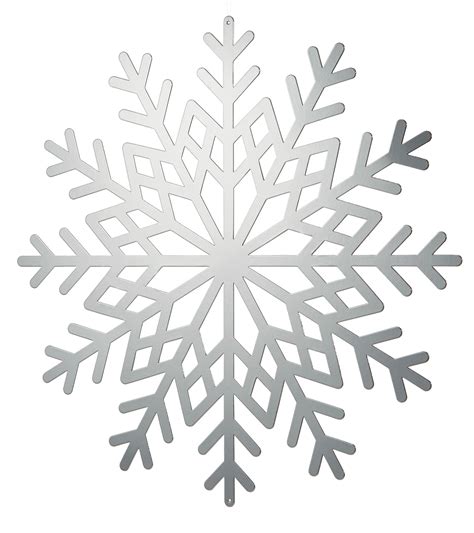 Metallic Card Snowflakes Decorations Dzd