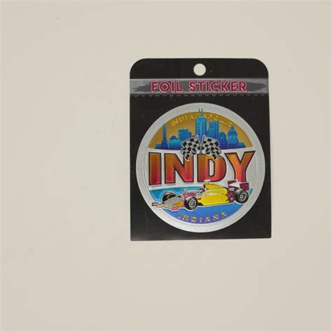 Indy Sticker Foil Indiana Scenic Images