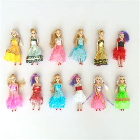 Miniature Barbie Doll 12 Pack Playset Bundle With Princess And Fashion