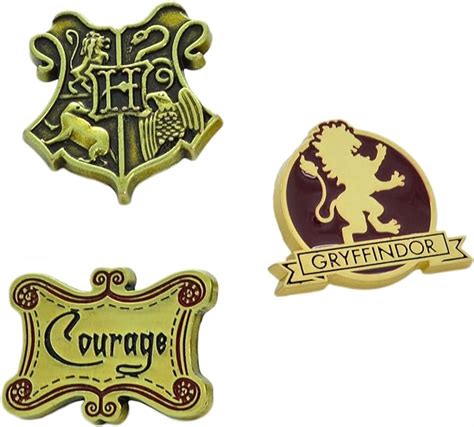 Harry Potter Gryffindor Crest Lapel Pin Set Amazonca Clothing