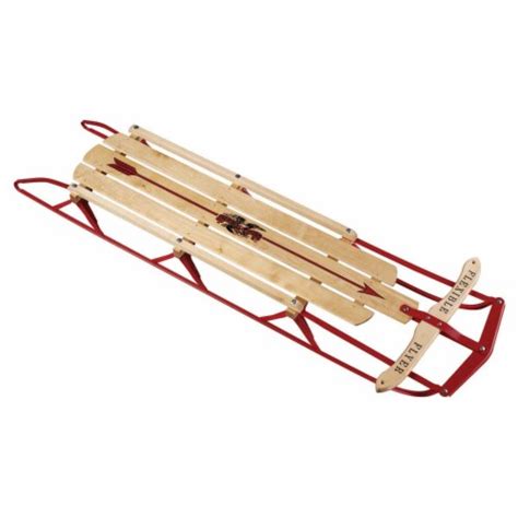 Paricon Flexible Flyer Metal Runner Steel And Wood 54 Long Snow Slider
