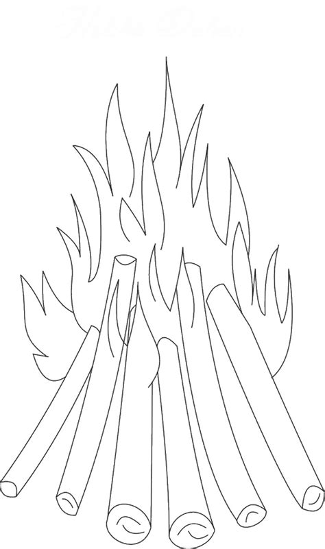 Black and white vector illustration. Lag BaOmer Coloring Pages