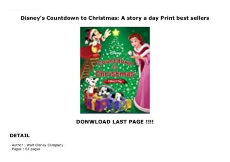 Disneys Countdown To Christmas A Story A Day Print Best Sellers
