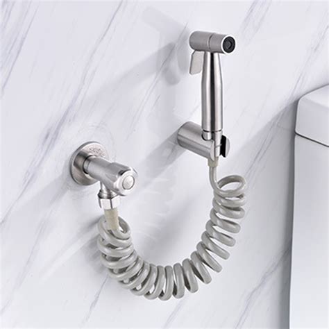 Aliexpress Com Buy Stainless Steel Toilet Bidet Tap Set Handheld Hygienic Shower Portable