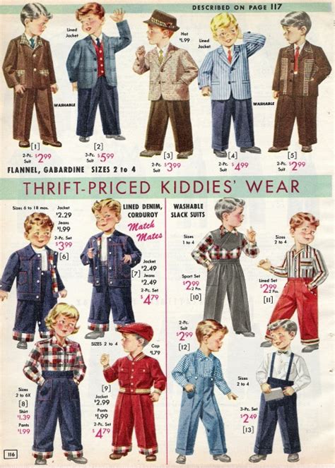 Kids 1950s Clothing And Costumes Girls Boys Toddlers