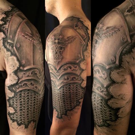 Shoulder Armor Tattoo Tatuaje Armadura Tatuaje De Armadura En El Hombro Tatuajes Para Hombres
