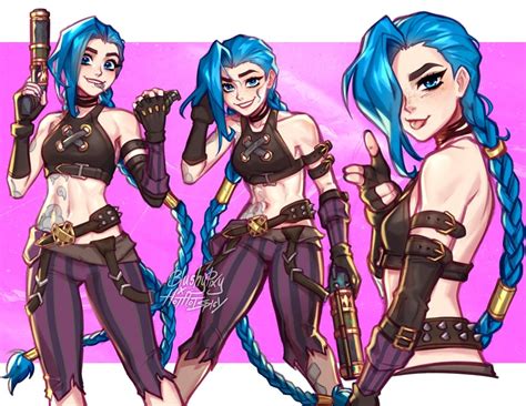 Jinx And Arcane Jinx League Of Legends And 1 More Drawn By Blushy