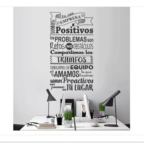 Vinil Decorativo Frase En Esta Empresa Somos Mercadolibre