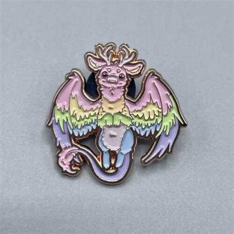 Naomi Lord Art Pastel Dragons Rainbow Mystery Blind Box Enamel Pin New